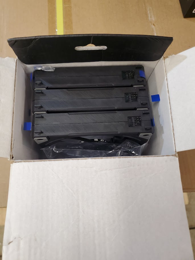 SAMA YE1203 PWM ARGB PC Case Fan 120mm Black, 3 in 1 High Airflow Low Noise Computer Cooling Fans, RGB Intelligent Control Uni Fan