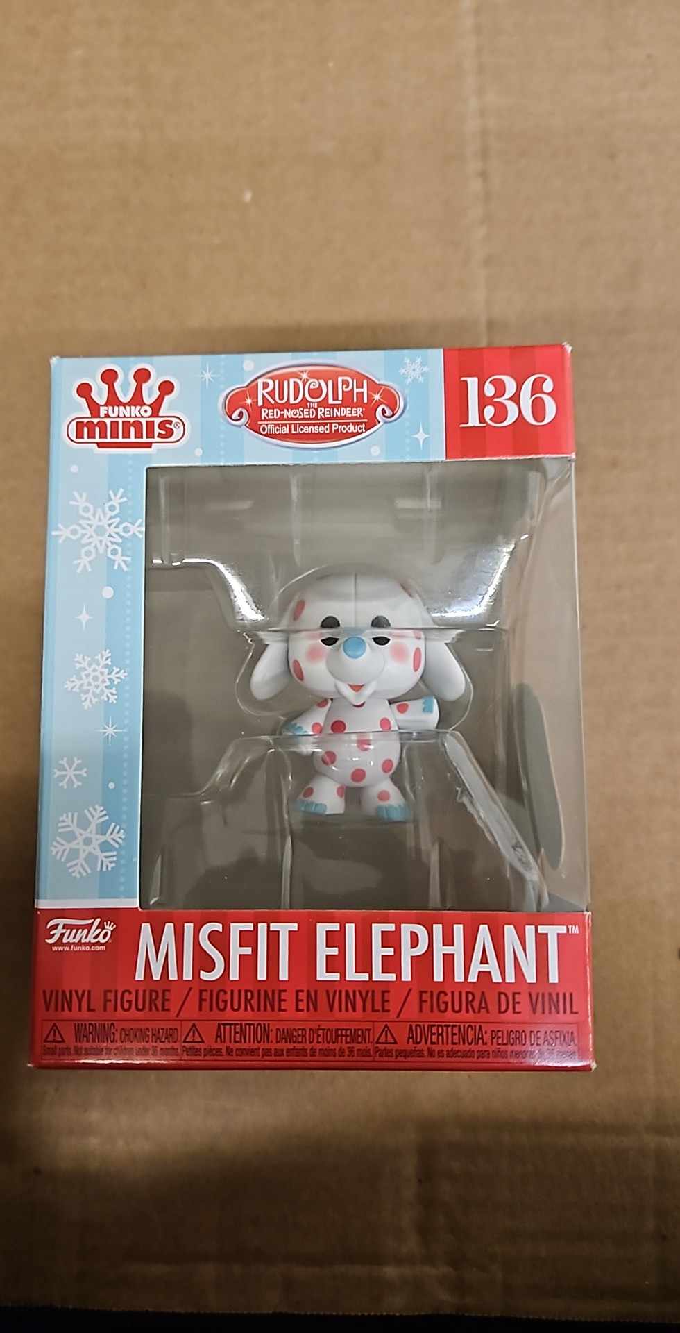 Funko Pop! Minis: Holiday - Rudolph The Red-Nosed Reindeer, Display Case Vinyl Figure