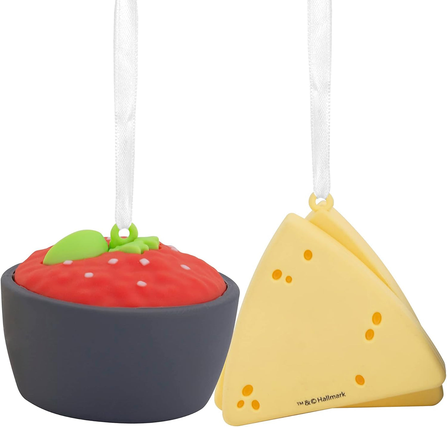 Hallmark Better Together Chips and Salsa Magnetic Christmas Ornaments, Set of 2, Shatterproof