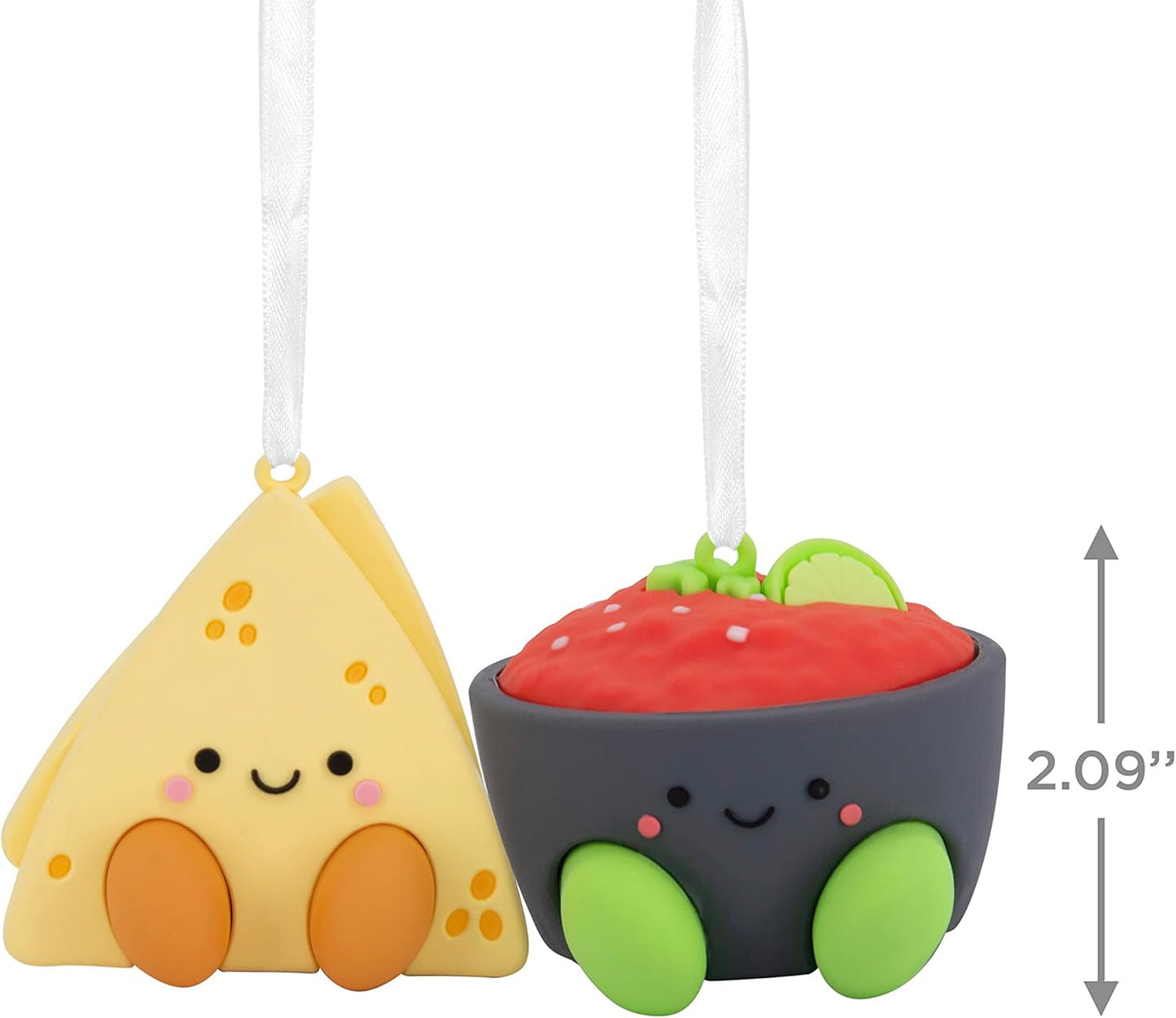 Hallmark Better Together Chips and Salsa Magnetic Christmas Ornaments, Set of 2, Shatterproof
