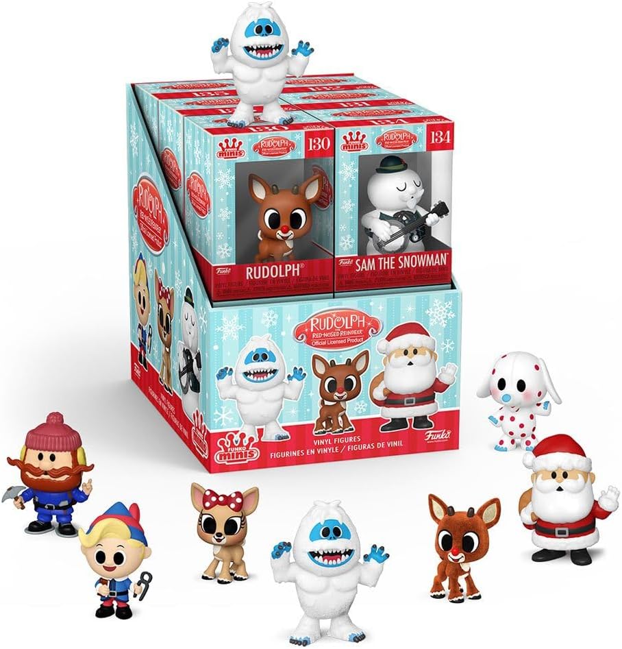 Funko Pop! Minis: Holiday - Rudolph The Red-Nosed Reindeer, Display Case Vinyl Figure #3-153